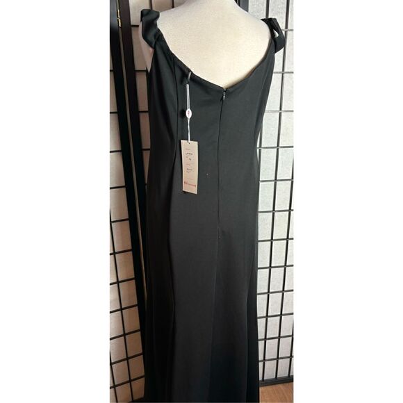 LA Merchandise Black Off the Shoulder Evening Dress - Picture 7 of 9